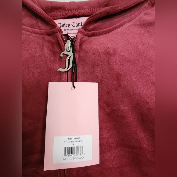 Juicy Couture Pink Velour Tracksuit L - Picture 6 of 8